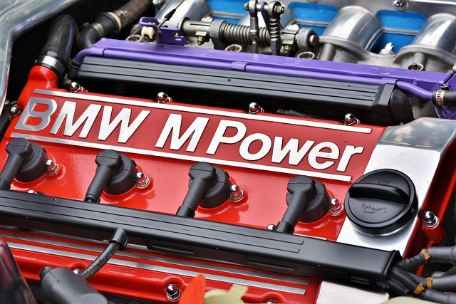 black-bmw-engine