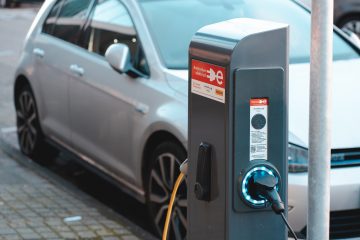 electric car on charge