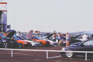 person looking for a car