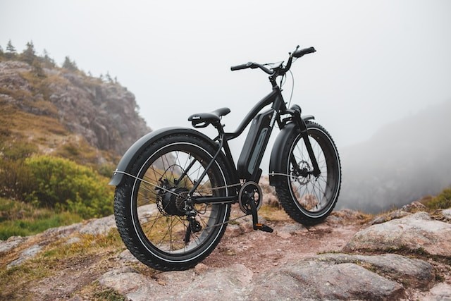 electric bike in mountains