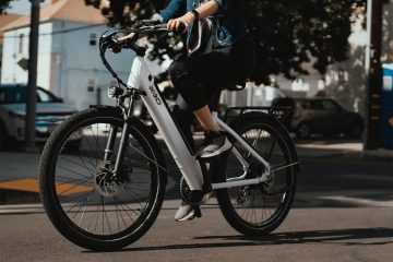 person riding on electric bike