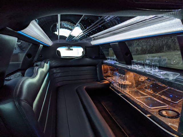 inside a limo